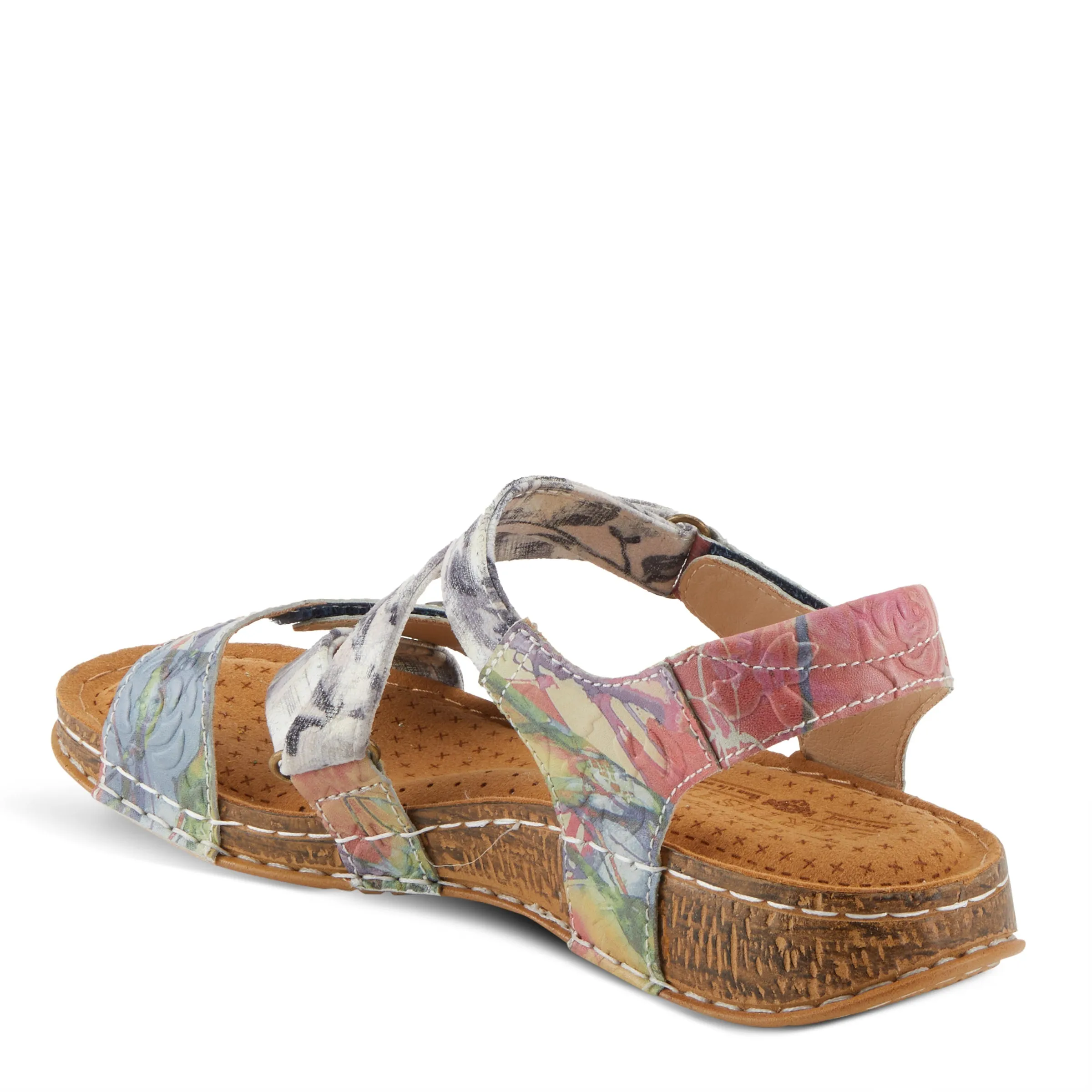Spring Step Shoes L'Artiste Collette Sandals Women's Leather Multi Color