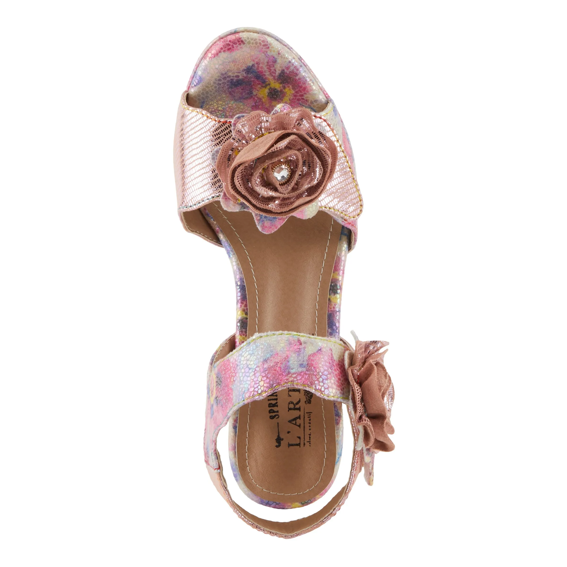 Spring Step Shoes  L'Artiste Smashing Sandals Women's Metallic Leather