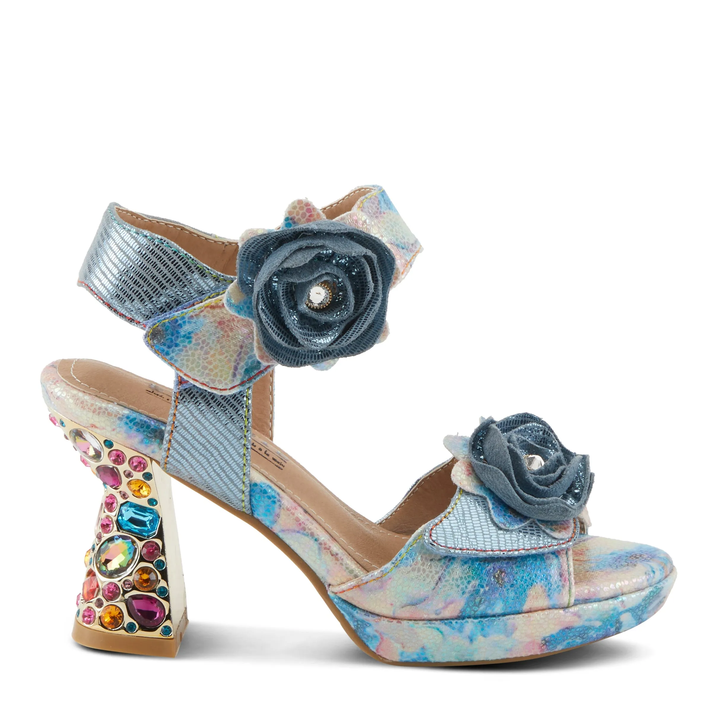 Spring Step Shoes  L'Artiste Smashing Sandals Women's Metallic Leather