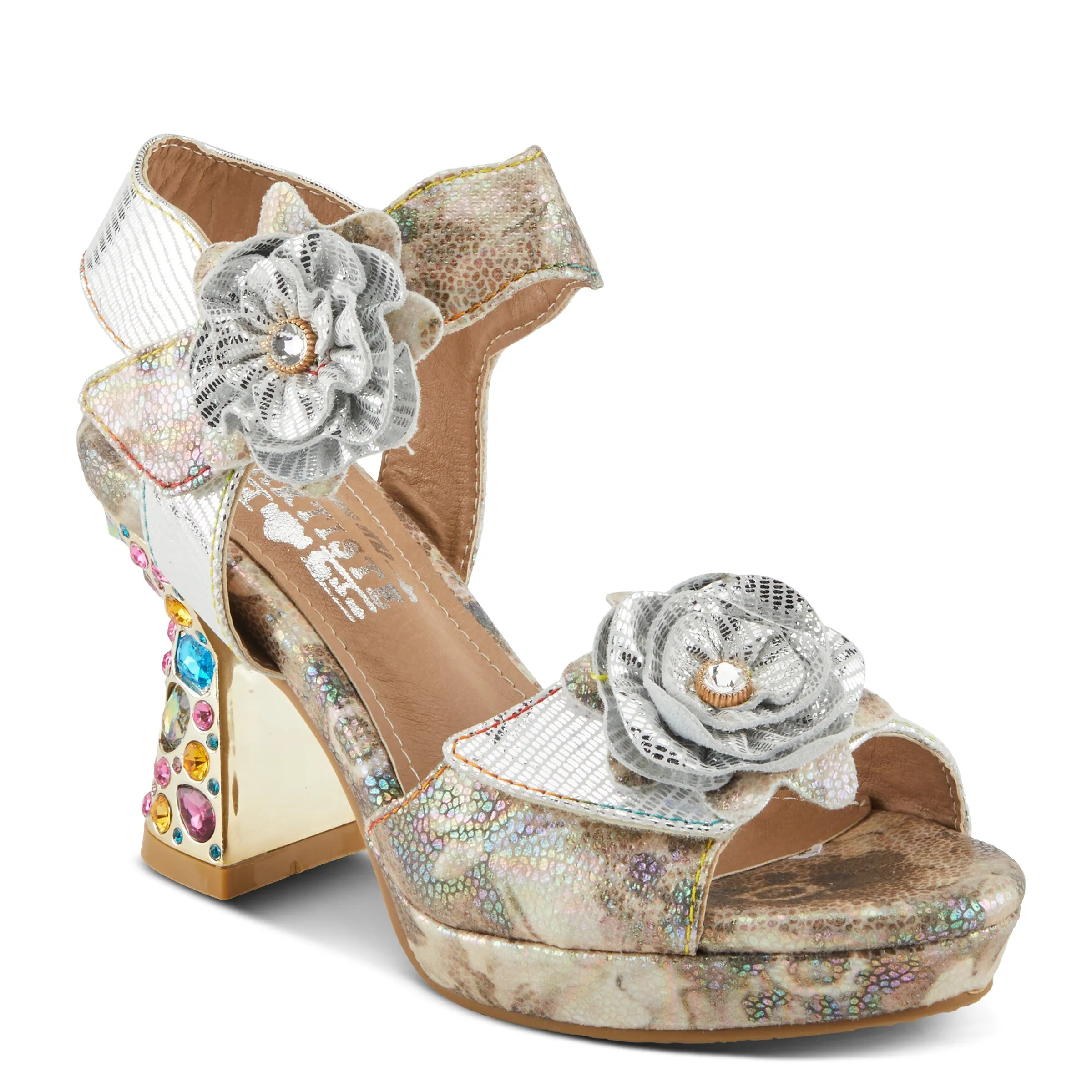 Spring Step Shoes  L'Artiste Smashing Sandals Women's Metallic Leather