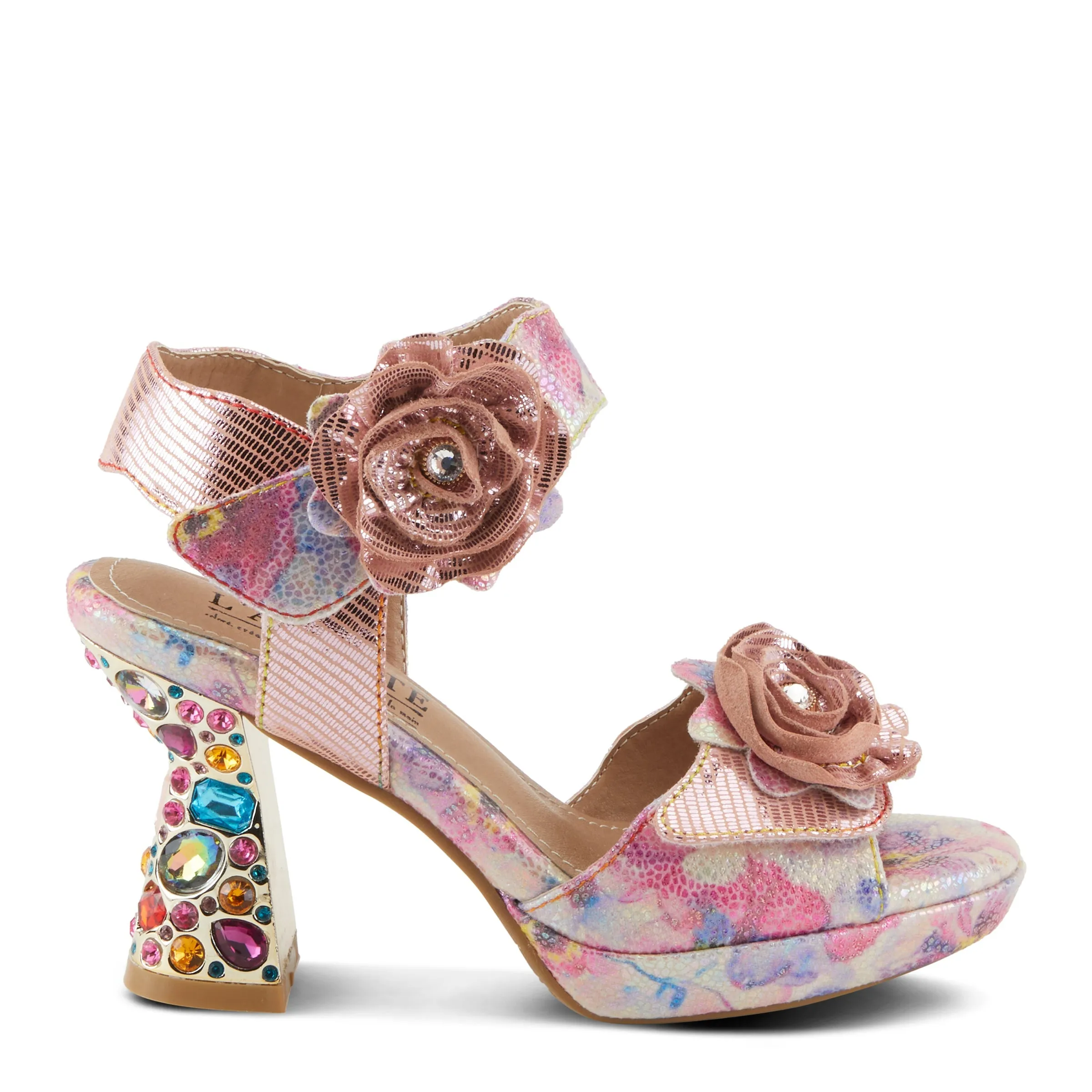 Spring Step Shoes  L'Artiste Smashing Sandals Women's Metallic Leather