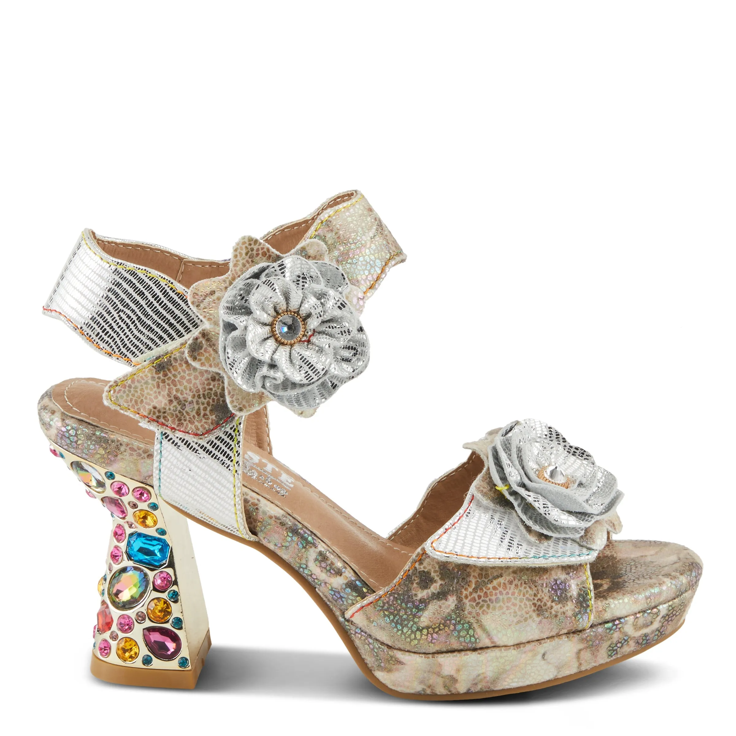 Spring Step Shoes  L'Artiste Smashing Sandals Women's Metallic Leather