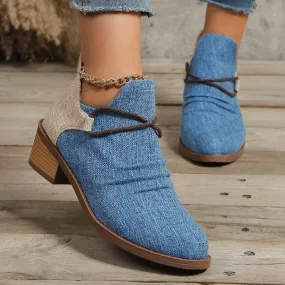 Square Heel Ankle Boots