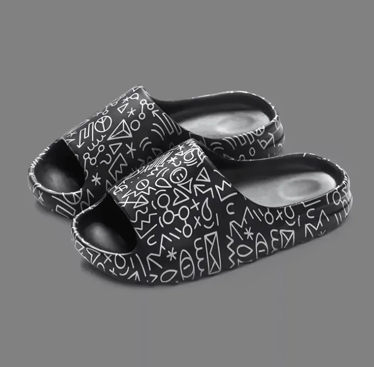 Summer Men’s Fashion Slippers – Soft Non-Slip Indoor & Outdoor Shoes for Couples