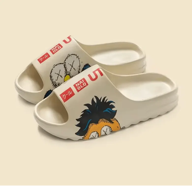 Summer Men’s Fashion Slippers – Soft Non-Slip Indoor & Outdoor Shoes for Couples
