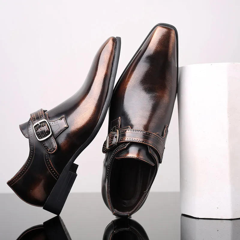 Theodore Willow Lacquered Monk Shoes