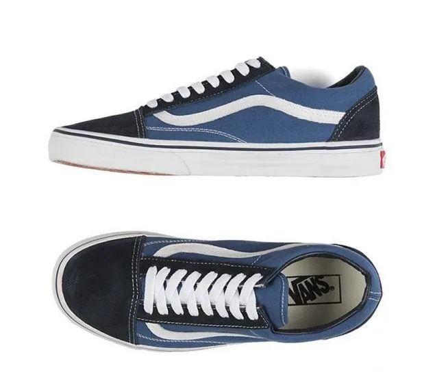 .Vans Unisex Old Skool Navy/Black - (VN-0D3HNVY) - HN - R1L6