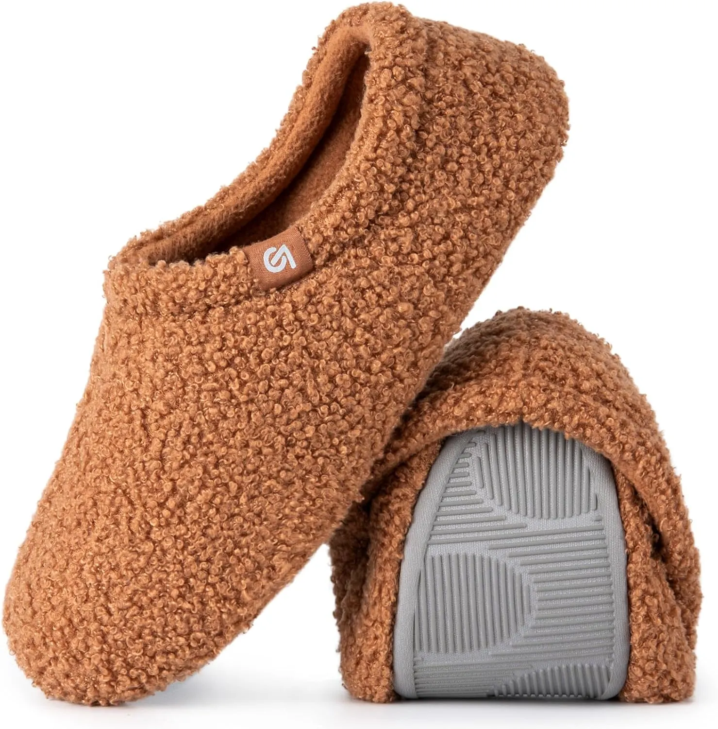 VeraCosy Women's Fuzzy Teddy Slippers Lightweight Memory Foam Indoor House Shoes