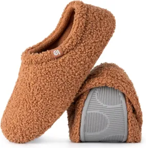 VeraCosy Women's Fuzzy Teddy Slippers Lightweight Memory Foam Indoor House Shoes