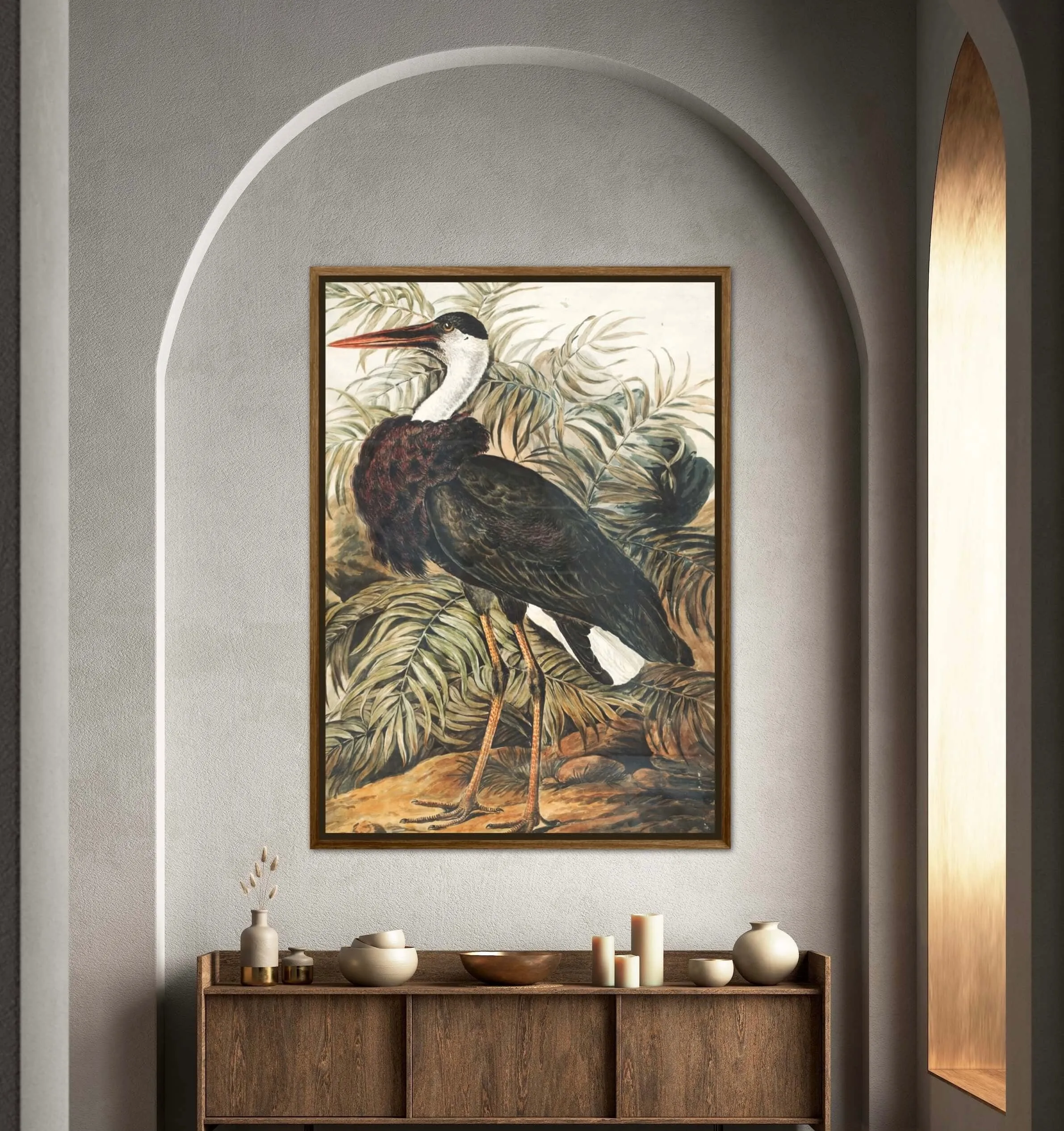 Vintage Stork Print