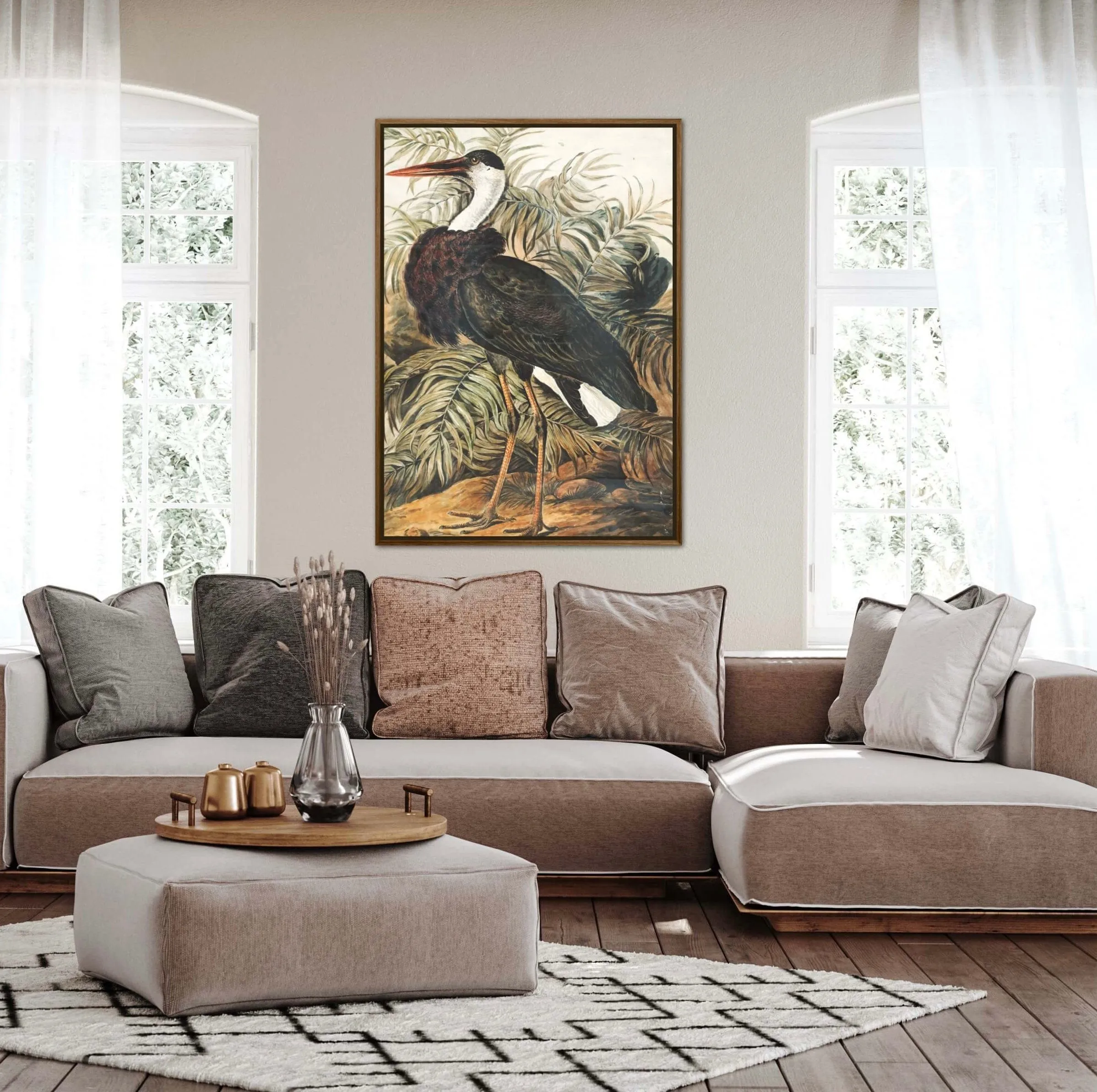Vintage Stork Print