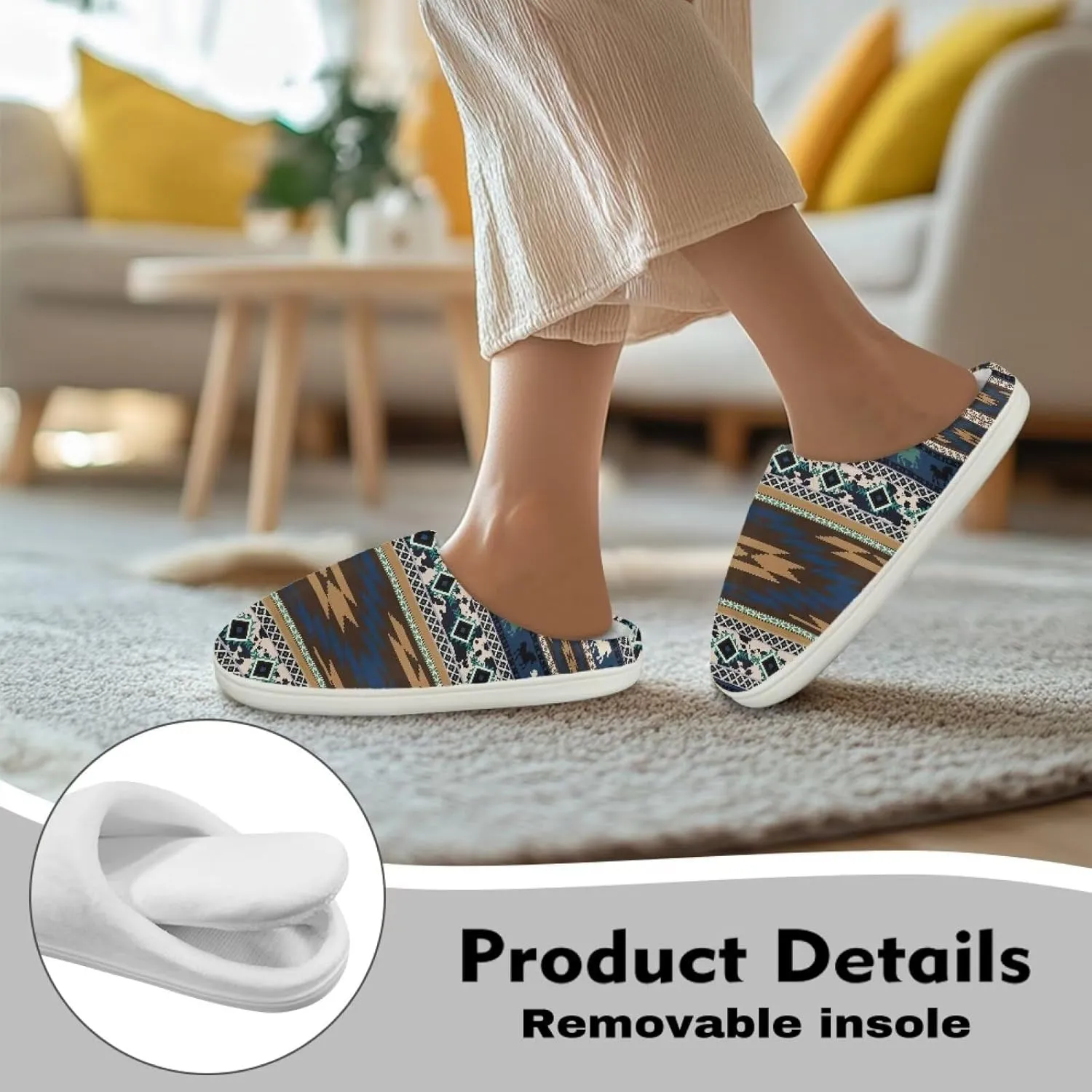 Women Fuzzy Fluffy Faux Fur Slippers Memory Foam Indoor House Shoes