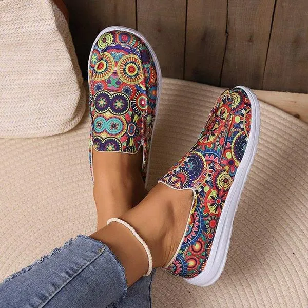 Women's Graffiti Canvas Shoes 04880394C