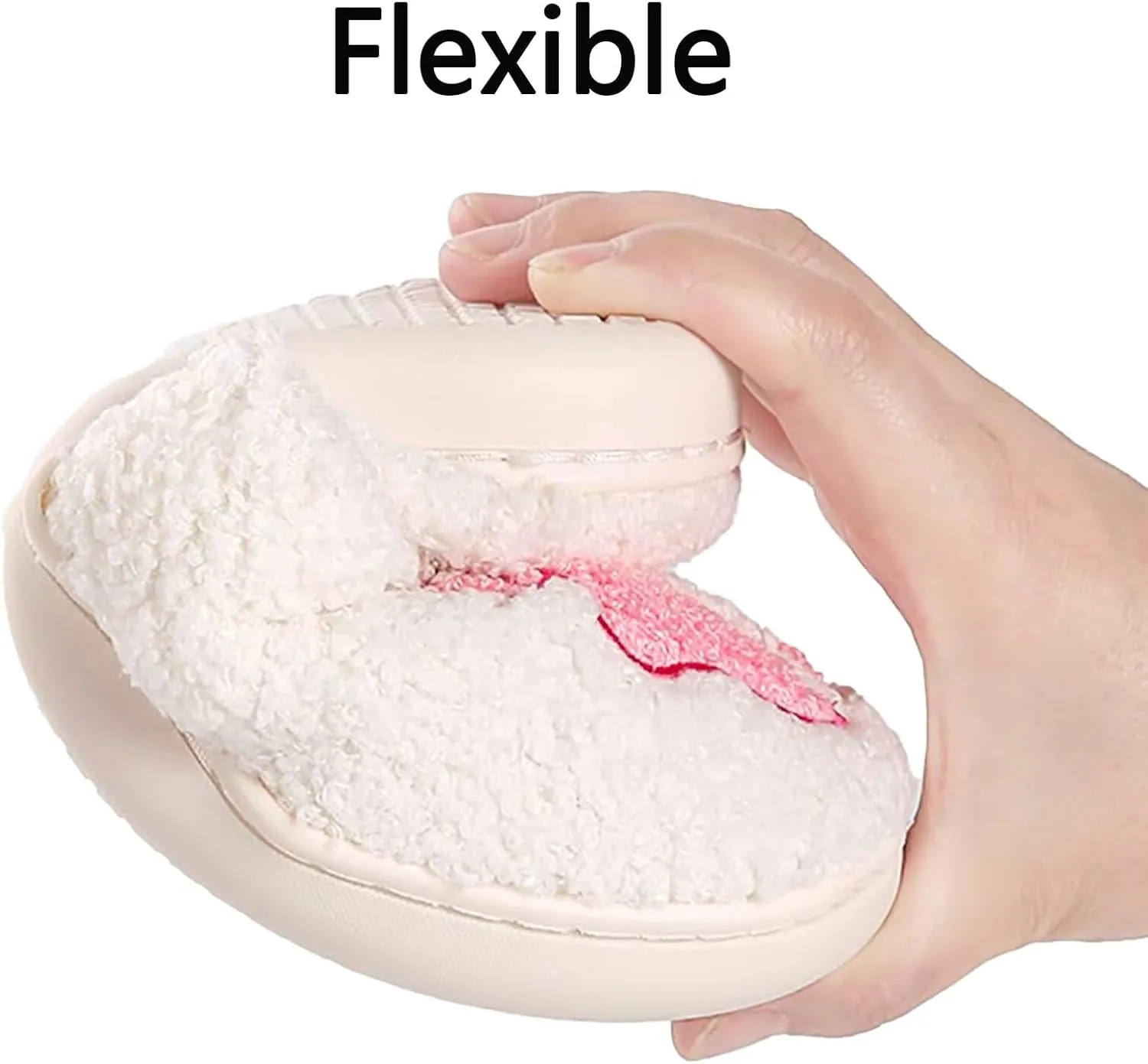 Women's Men's Cute Retro House Slippers Memory Foam Plush Fuzzy Indoor Shoes